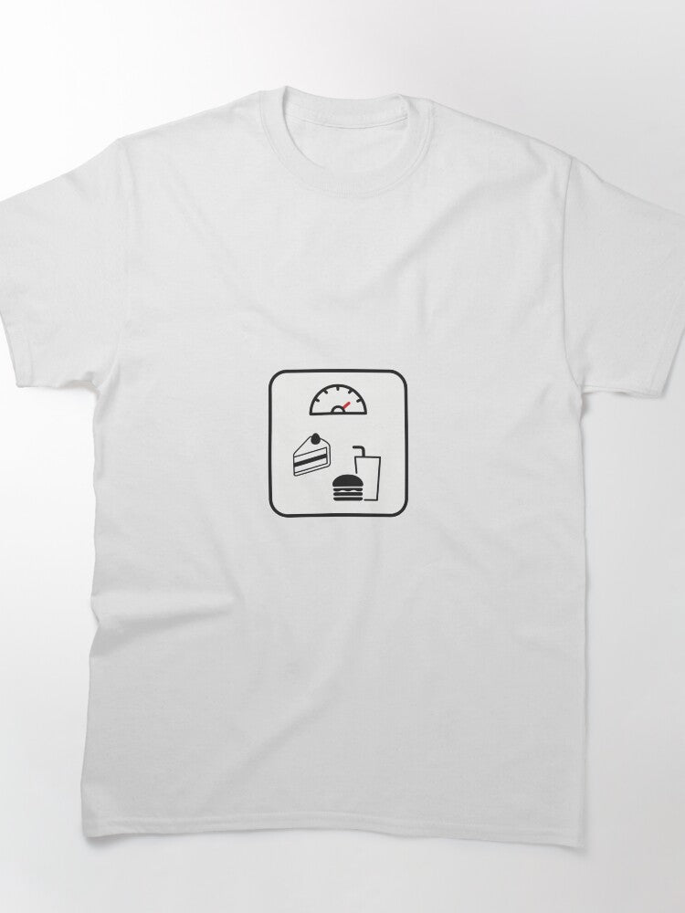 Junk Food Unhealthy Weight Gain Graphic Classic T-Shirt