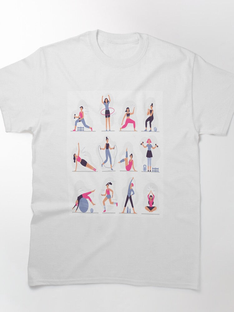 New Fun Sport Fitness Sticker Classic Classic T-Shirt