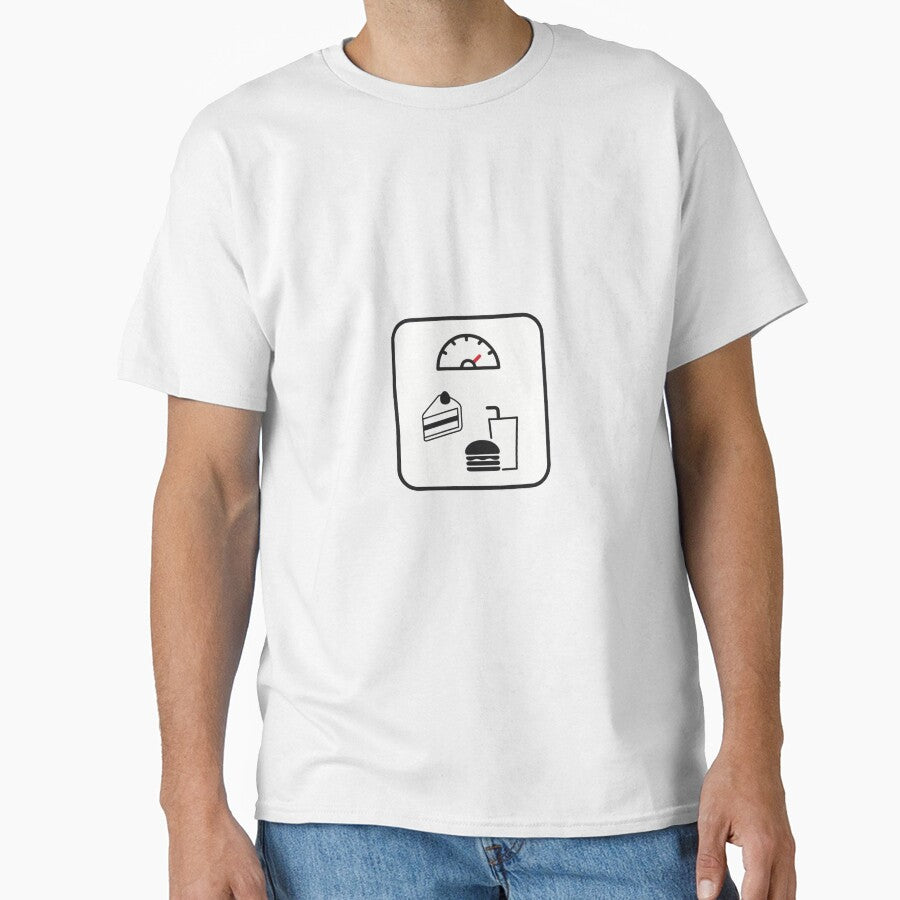Junk Food Unhealthy Weight Gain Graphic Classic T-Shirt
